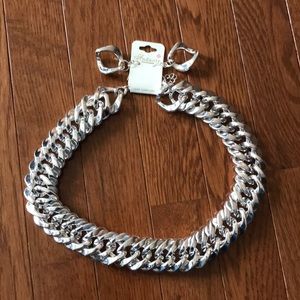 Andante Chain Necklace and Earrings Set NWT